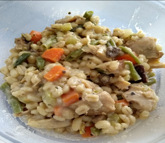 Casserole orge et poulet