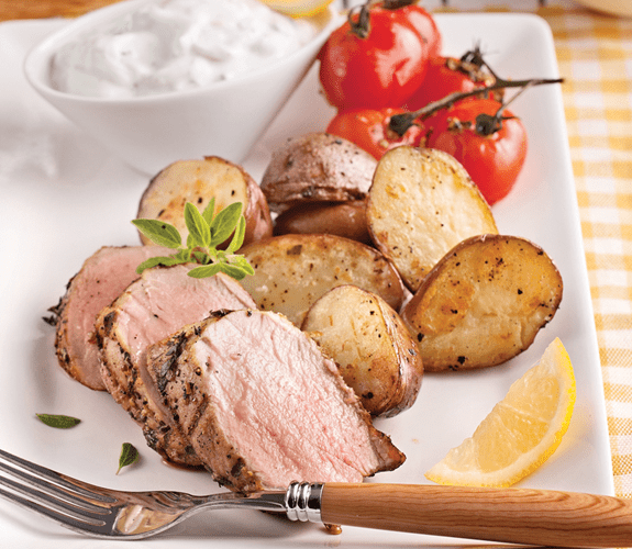 Filet de porc a la grecque et sa marinade