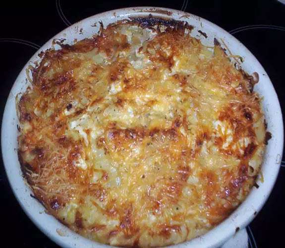 Gratin de chou et pommes de terre