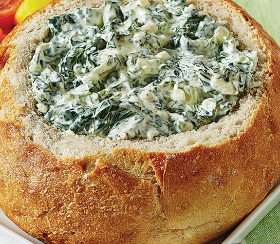 Trempette aux épinards